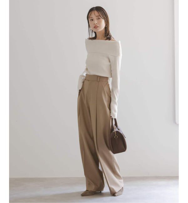 NOBLE「《追加2》エステルツイルストレッチスラックスパンツ」|スラックス|