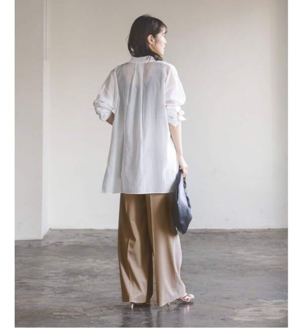 NOBLE「《追加2》エステルツイルストレッチスラックスパンツ」|スラックス|