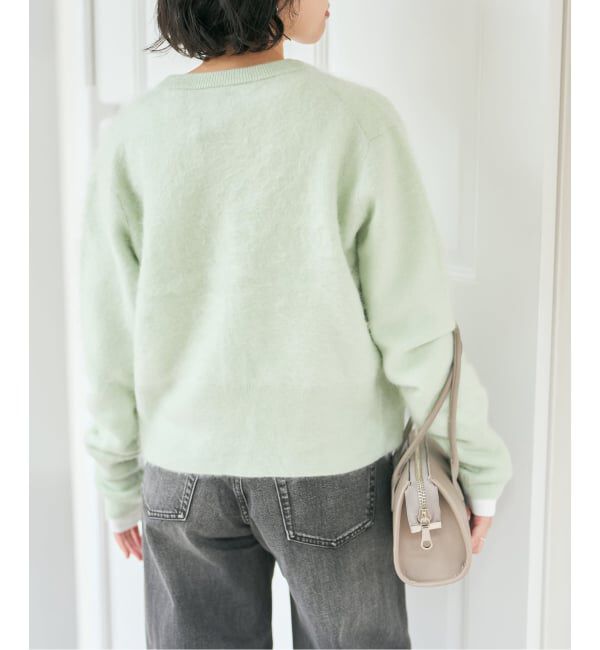 Spick and Span「ファーカシミヤクルーネックカーディガン」|カーディガン|