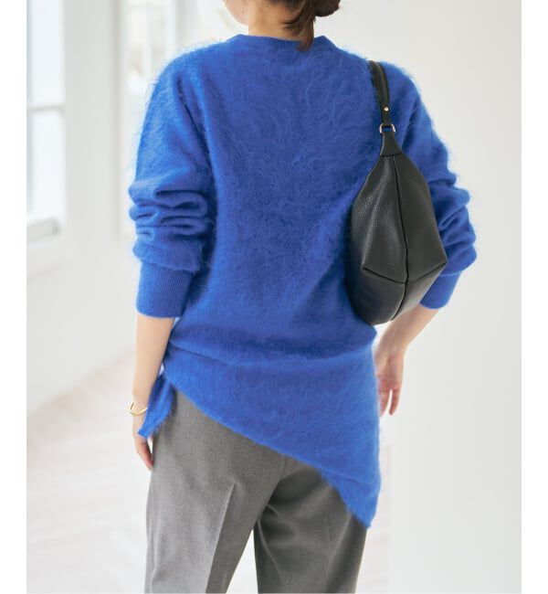 Spick and Span「ファーカシミヤクルーネックカーディガン」|カーディガン|