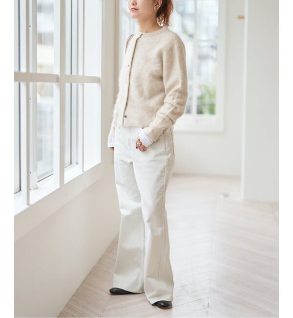 Spick and Span「ファーカシミヤクルーネックカーディガン」|カーディガン|