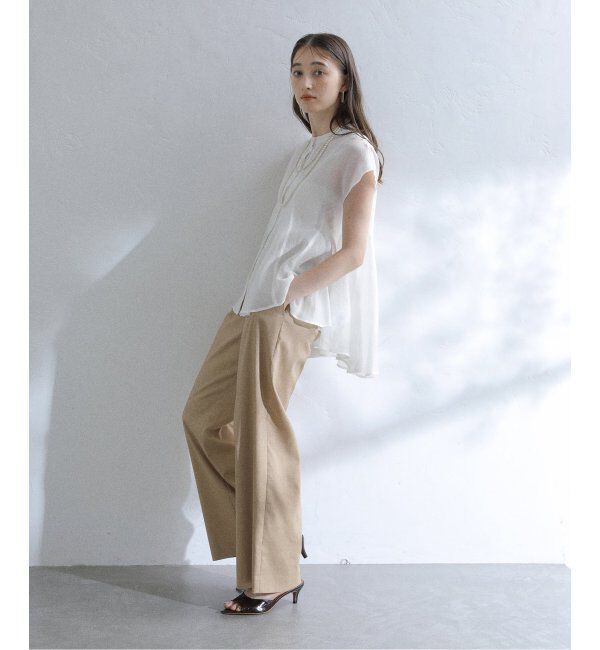  「【洗える】マチフレアブラウス」|シャツ・ブラウス|