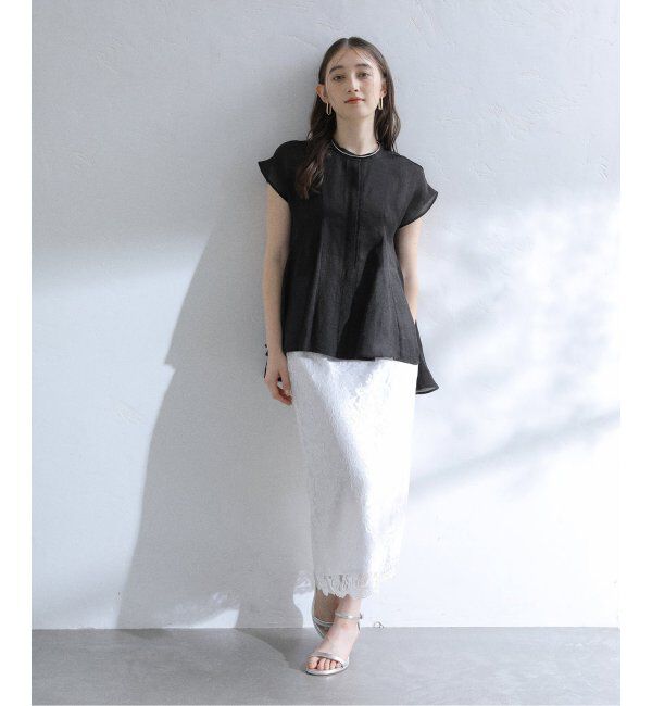  「【洗える】マチフレアブラウス」|シャツ・ブラウス|