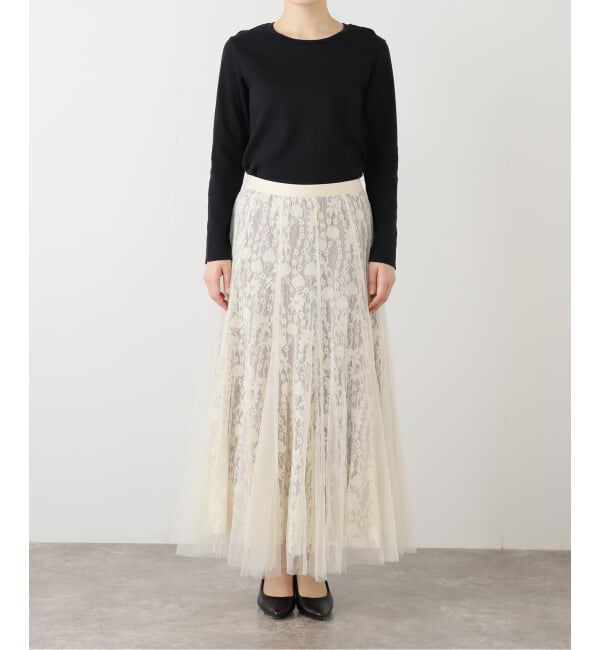  「【洗える】CHOKLATE PARIS /チョコレートパリ レース&times;チュールスカート」|スカート|