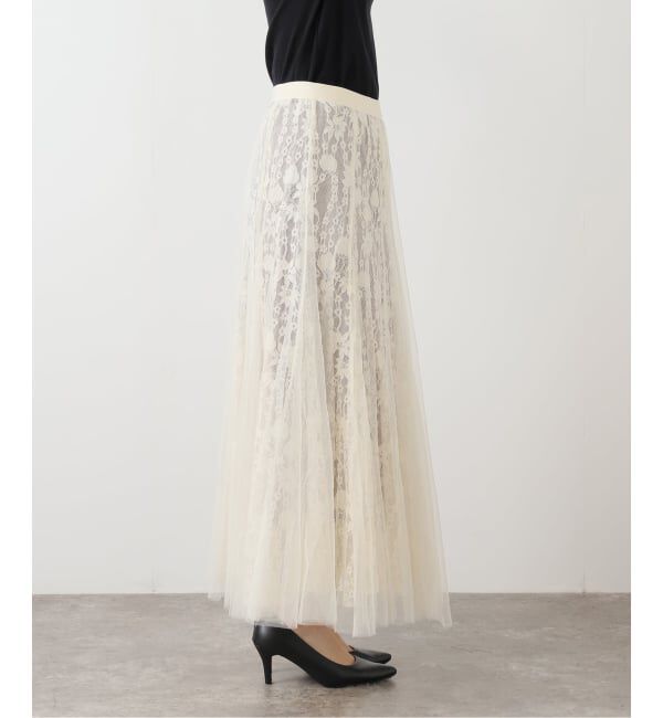  「【洗える】CHOKLATE PARIS /チョコレートパリ レース&times;チュールスカート」|スカート|