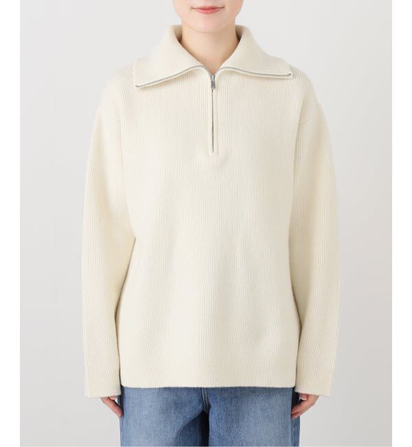  「ANNUAL/アニュアル カシミヤミックスハーフジッププルオーバー」|ニット・セーター|