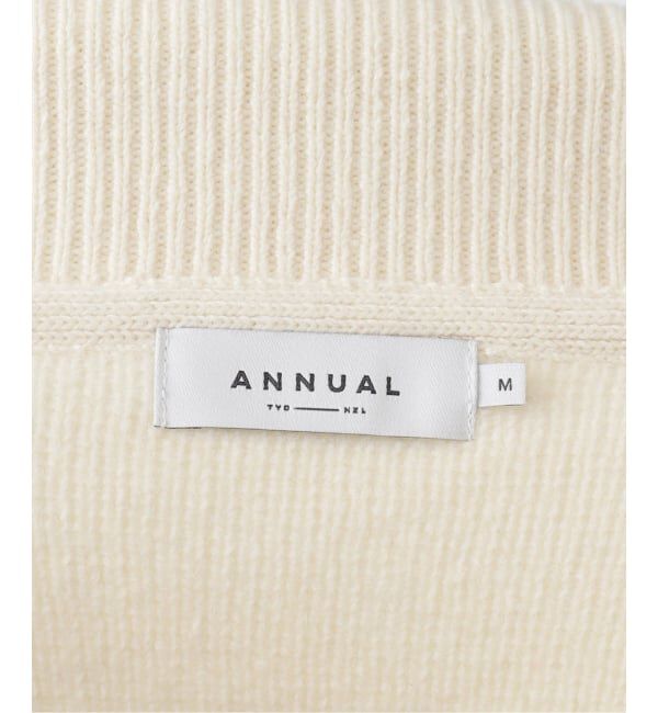  「ANNUAL/アニュアル カシミヤミックスハーフジッププルオーバー」|ニット・セーター|