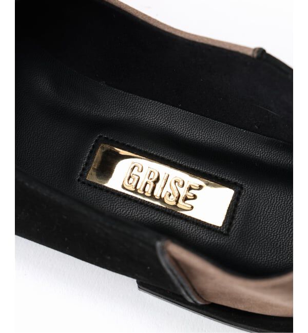GRISE「GRISEレザースクエアクロスシームアンクルフラット」|その他|