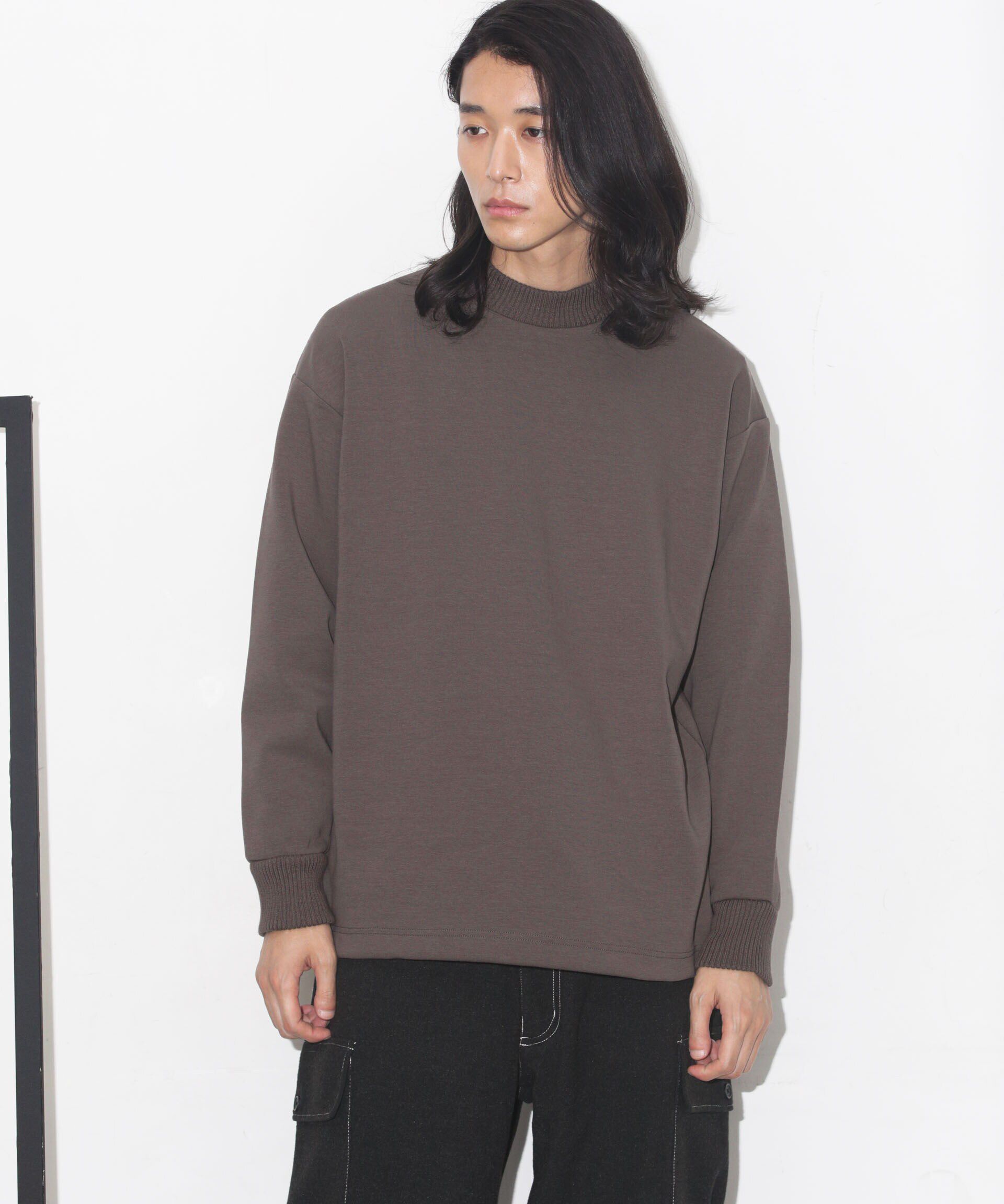 nano･universe「ダンボールドローストリングリブプルオーバー」|Tシャツ・カットソー|