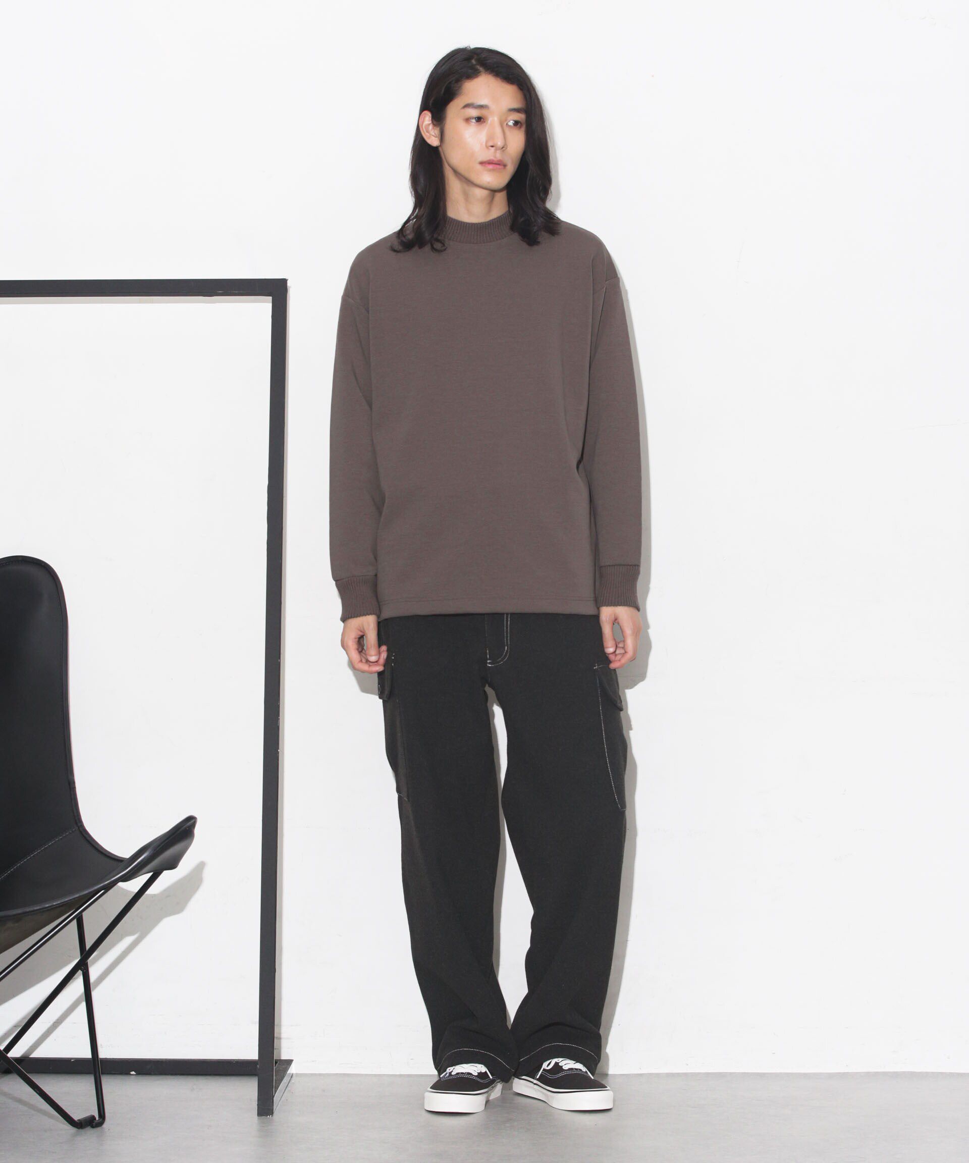 nano･universe「ダンボールドローストリングリブプルオーバー」|Tシャツ・カットソー|