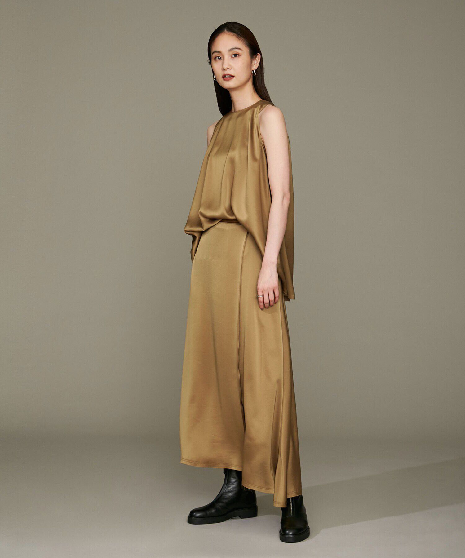 nano･universe「LB.01/イレヘムサテンウォッシュスカート」|スカート|