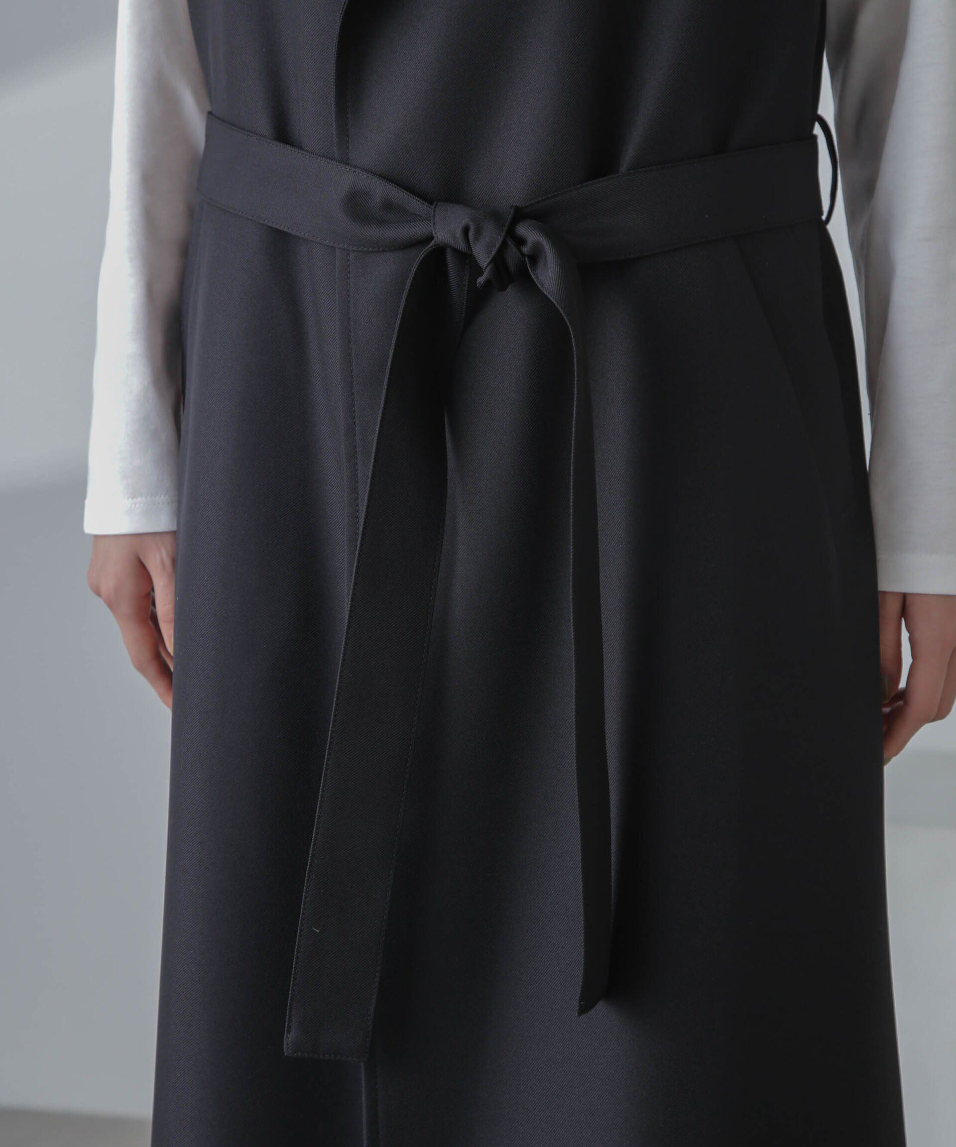 nano･universe「撥水&花粉ガード加工ロングジレ」|ベスト・ジレ|