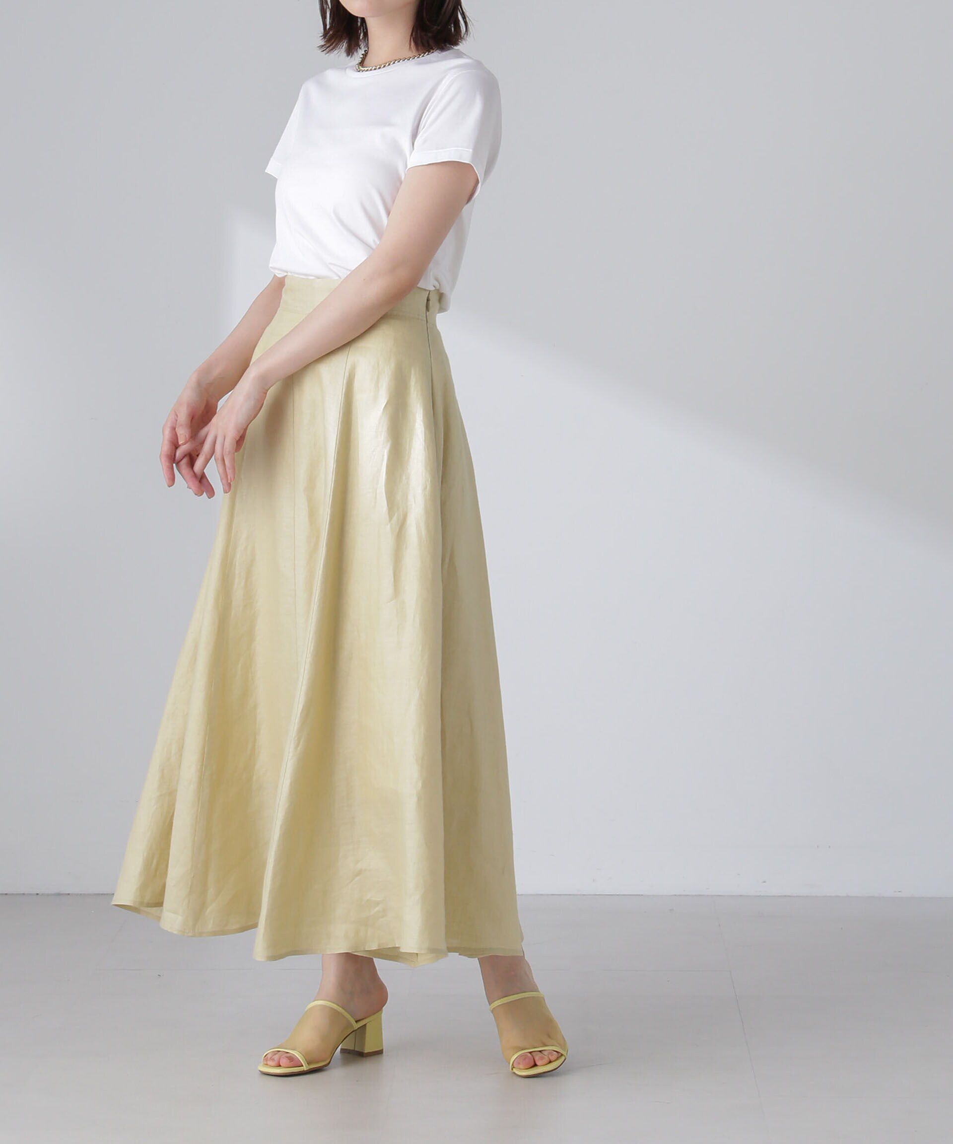 nano･universe「リネンフレアスカート(セットアップ可)」|スカート|
