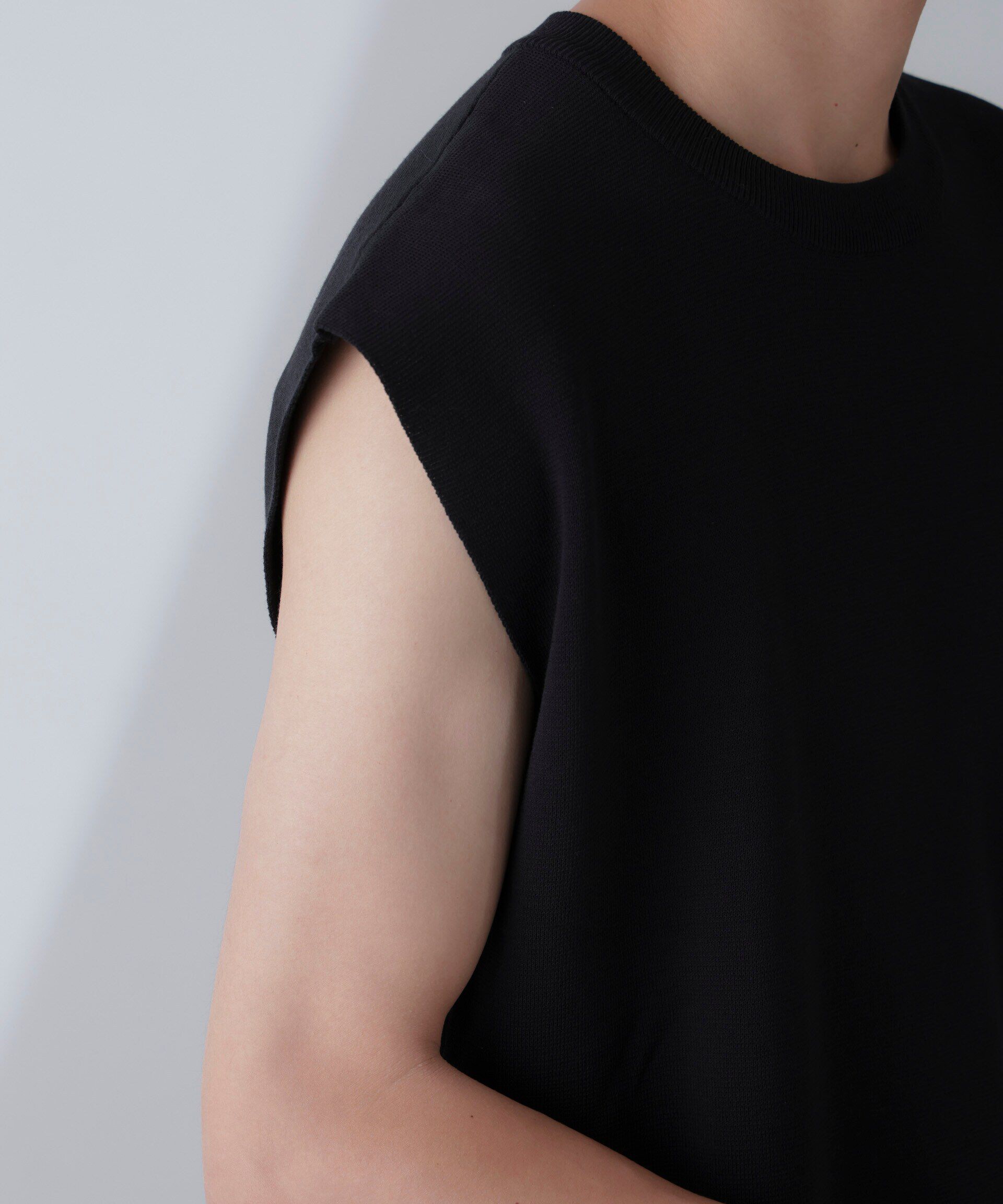 nano･universe「14ゲージミラノリブニット タンクトップ(手洗い可能)」|ニット・セーター|