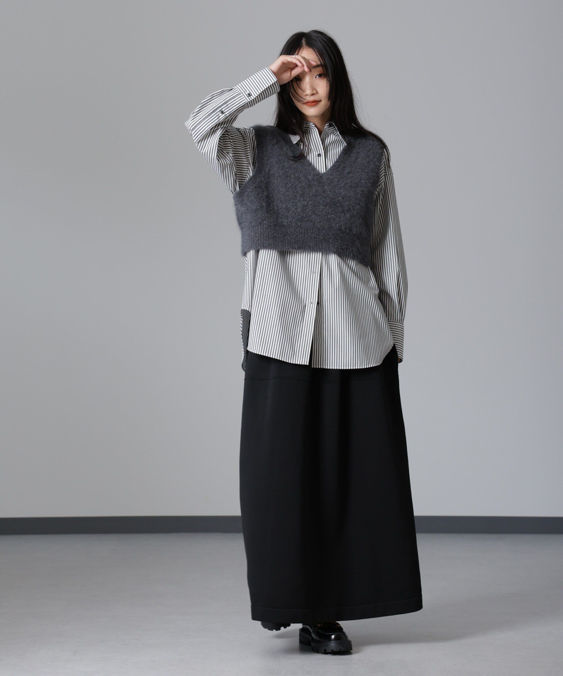 nano･universe「バッククロスオーバーシャツ」|シャツ・ブラウス|