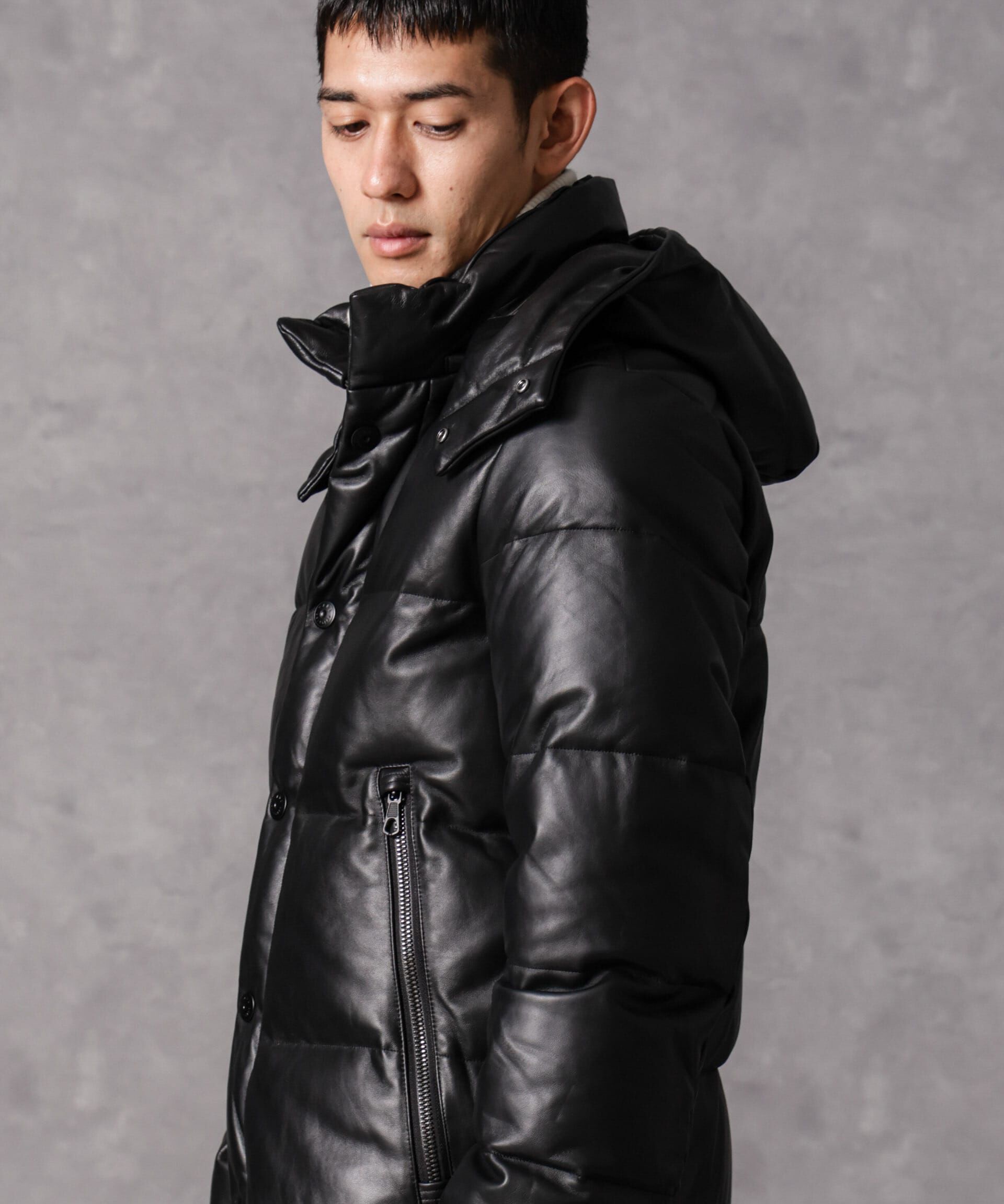 nano･universe「「西川ダウン(R)」ラムレザーG2ダウン」|ダウン|