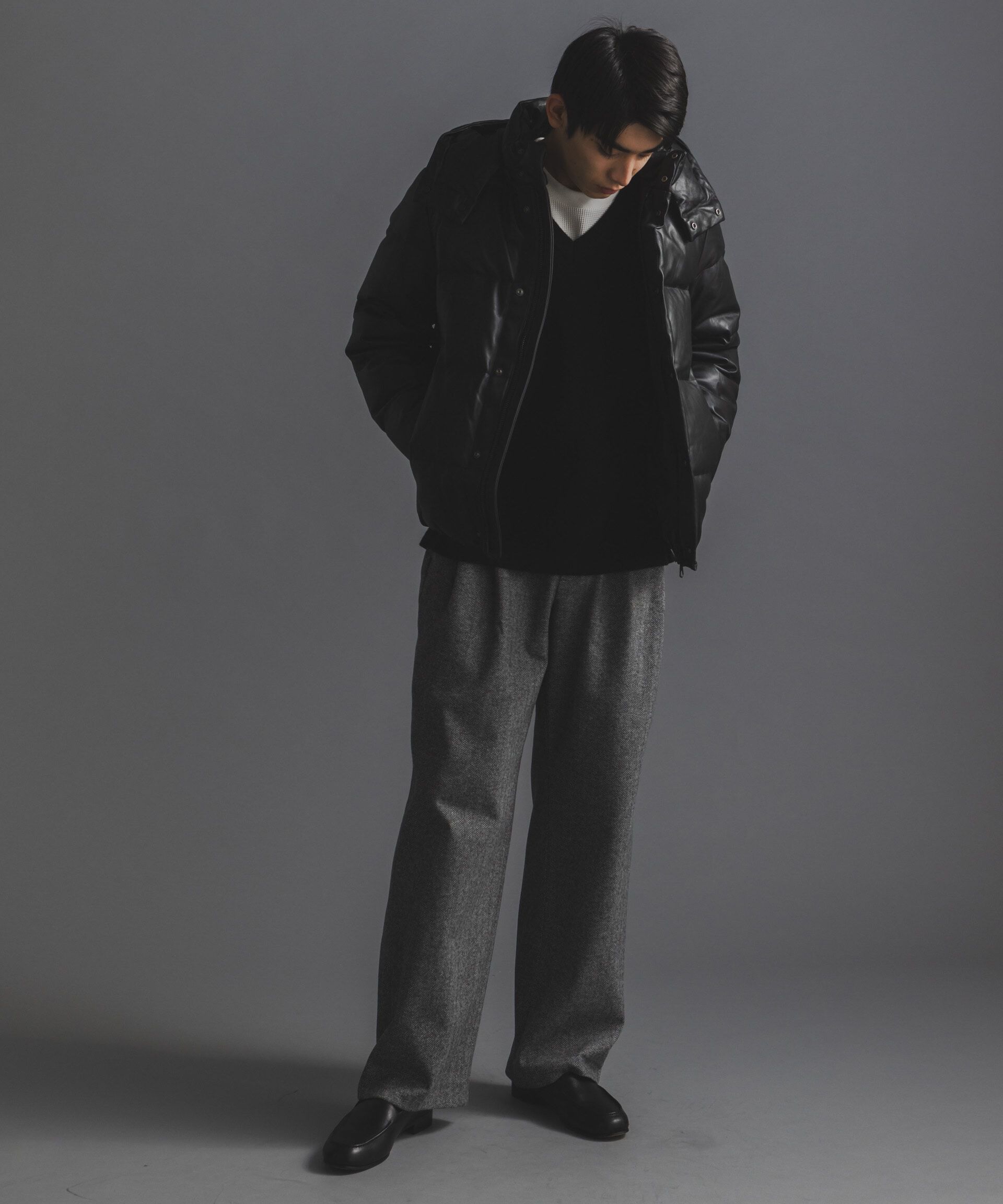 nano･universe「「西川ダウン(R)」ラムレザーG2ダウン」|ダウン|