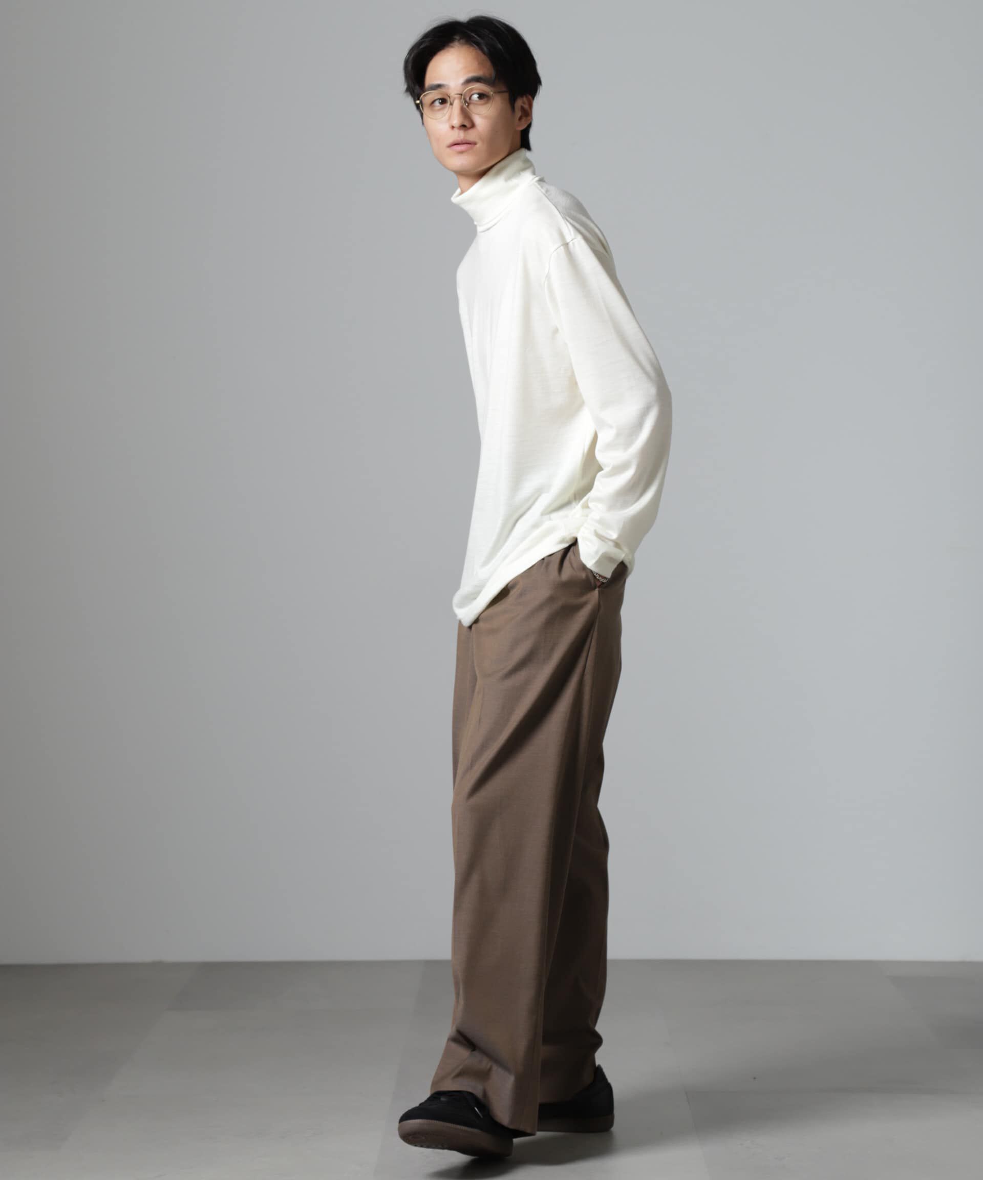 nano･universe「「100%ウォッシャブルウール」タートルネック」|Tシャツ・カットソー|