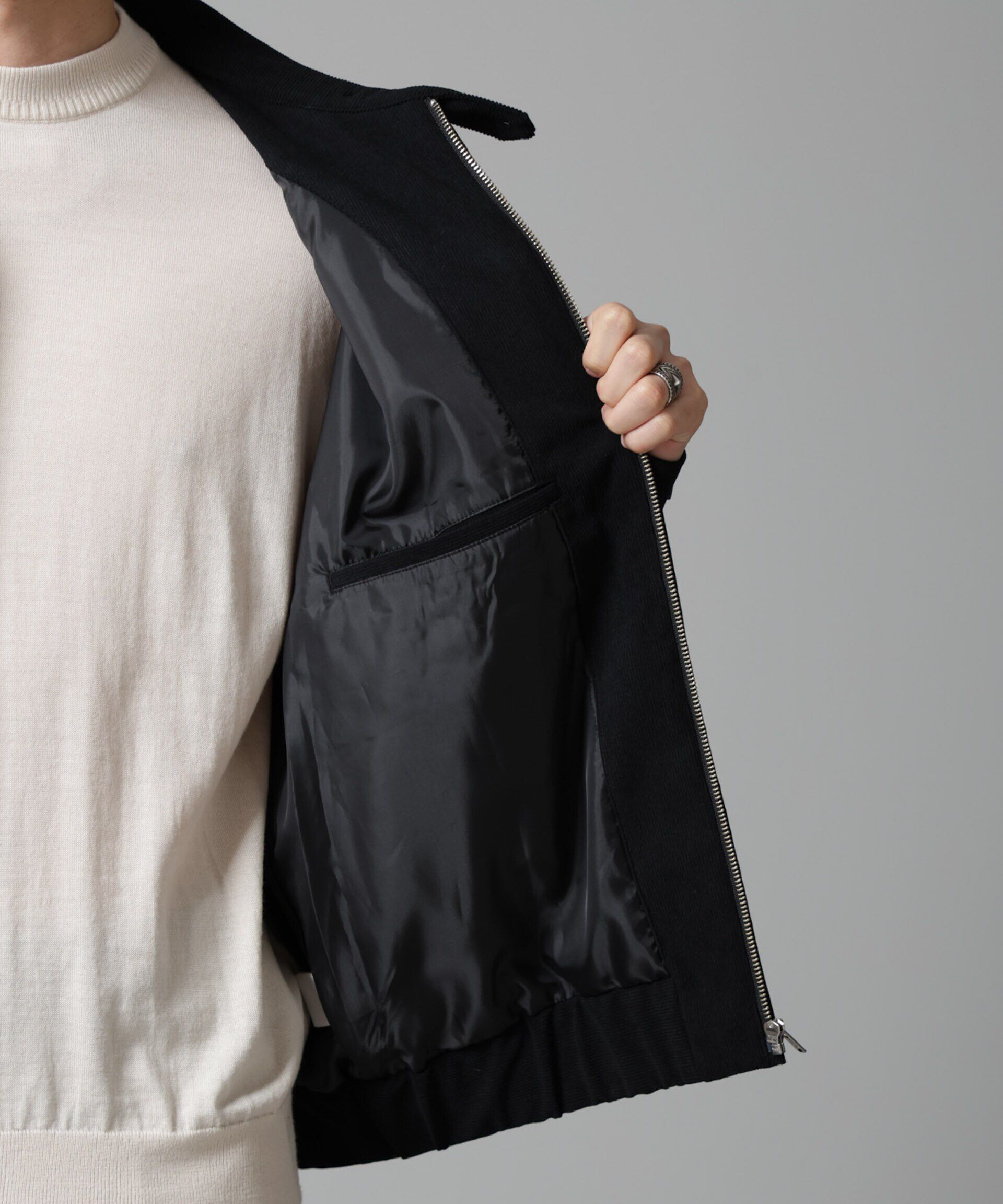 nano･universe「TECUNE テックコーデュロイブルゾン(セットアップ可)」|ブルゾン・スタジャン|