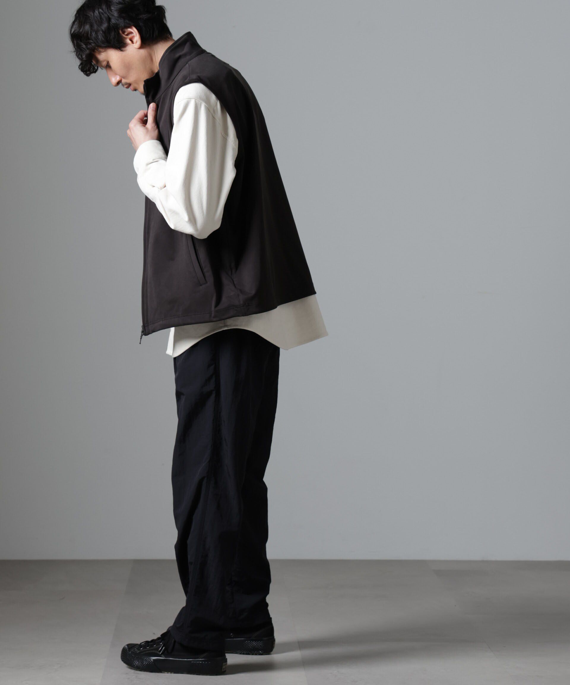 nano･universe「ヌバックライクスムーススタンドカラーベスト」|ダウンベスト・ベスト|