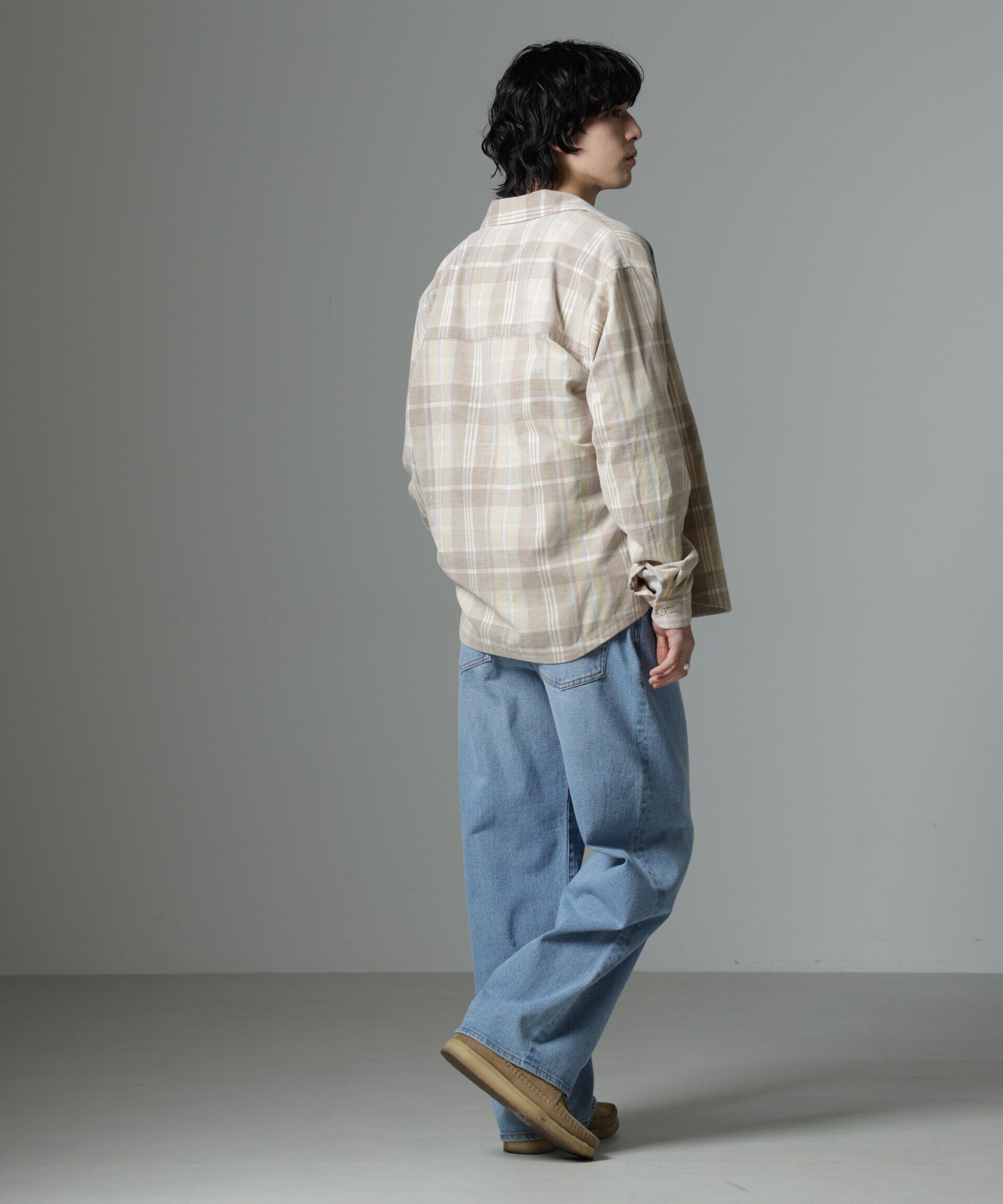 nano･universe「チェックシャツコール」|シャツ・ブラウス|