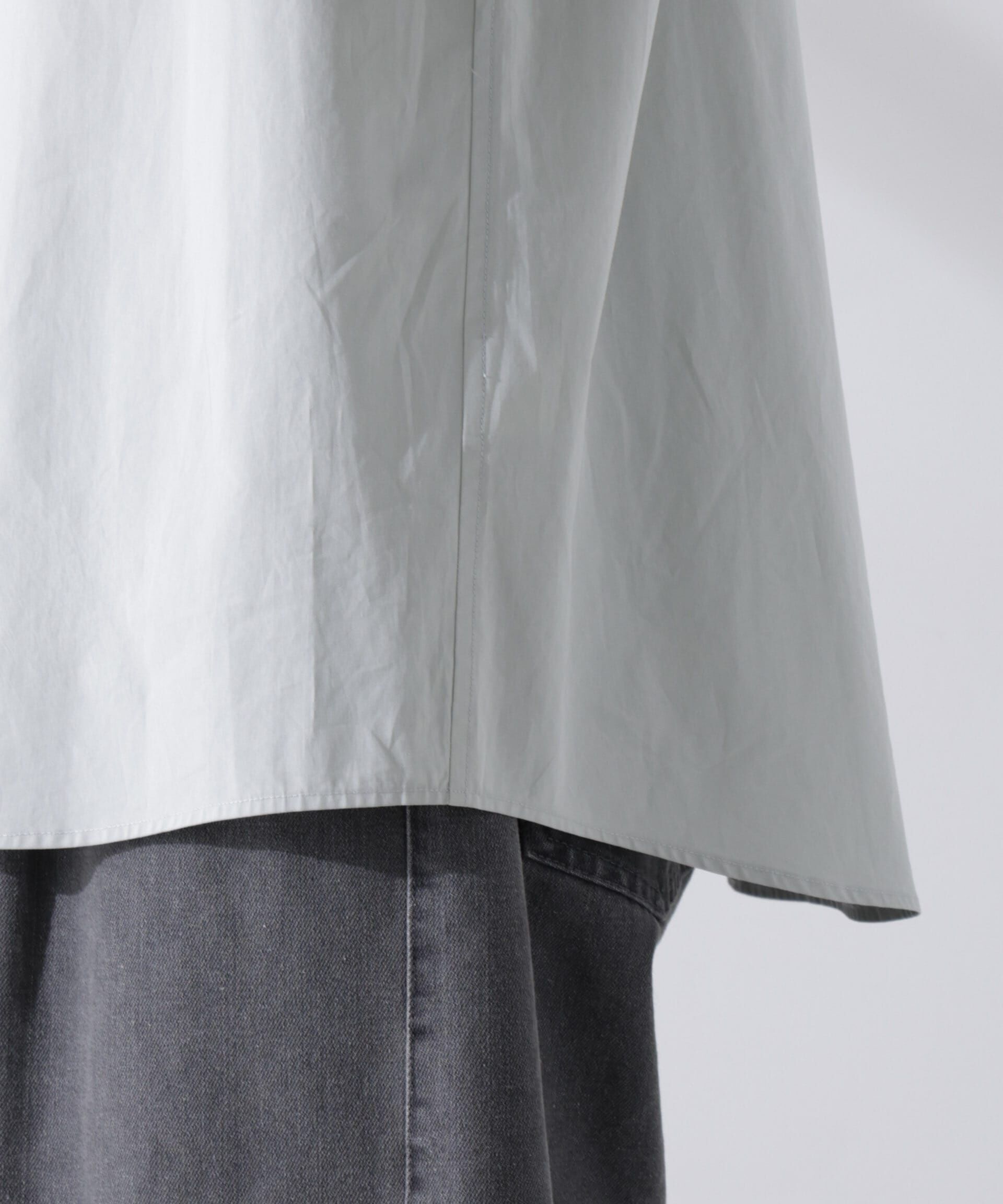 nano･universe「「大人のワイドシャツ」バンドカラー 長袖」|シャツ・ブラウス|