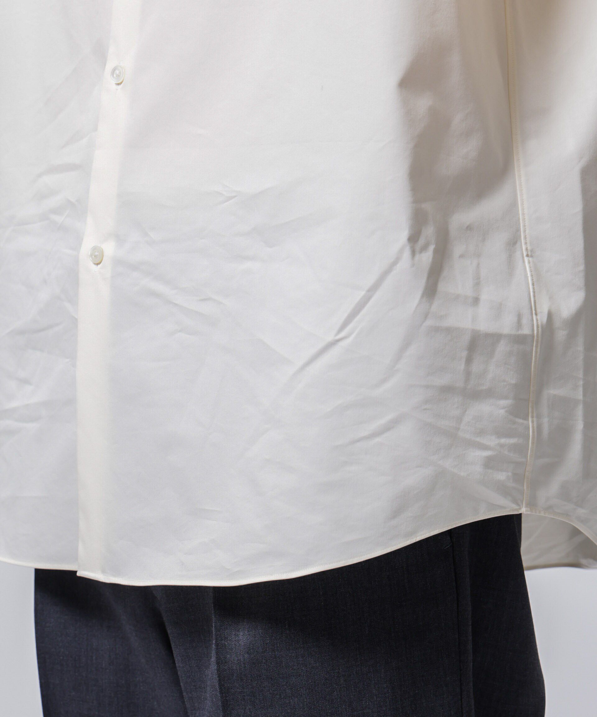 nano･universe「「ASSEMBLANC」タイニーカラーオーバーサイズシャツ」|シャツ・ブラウス|