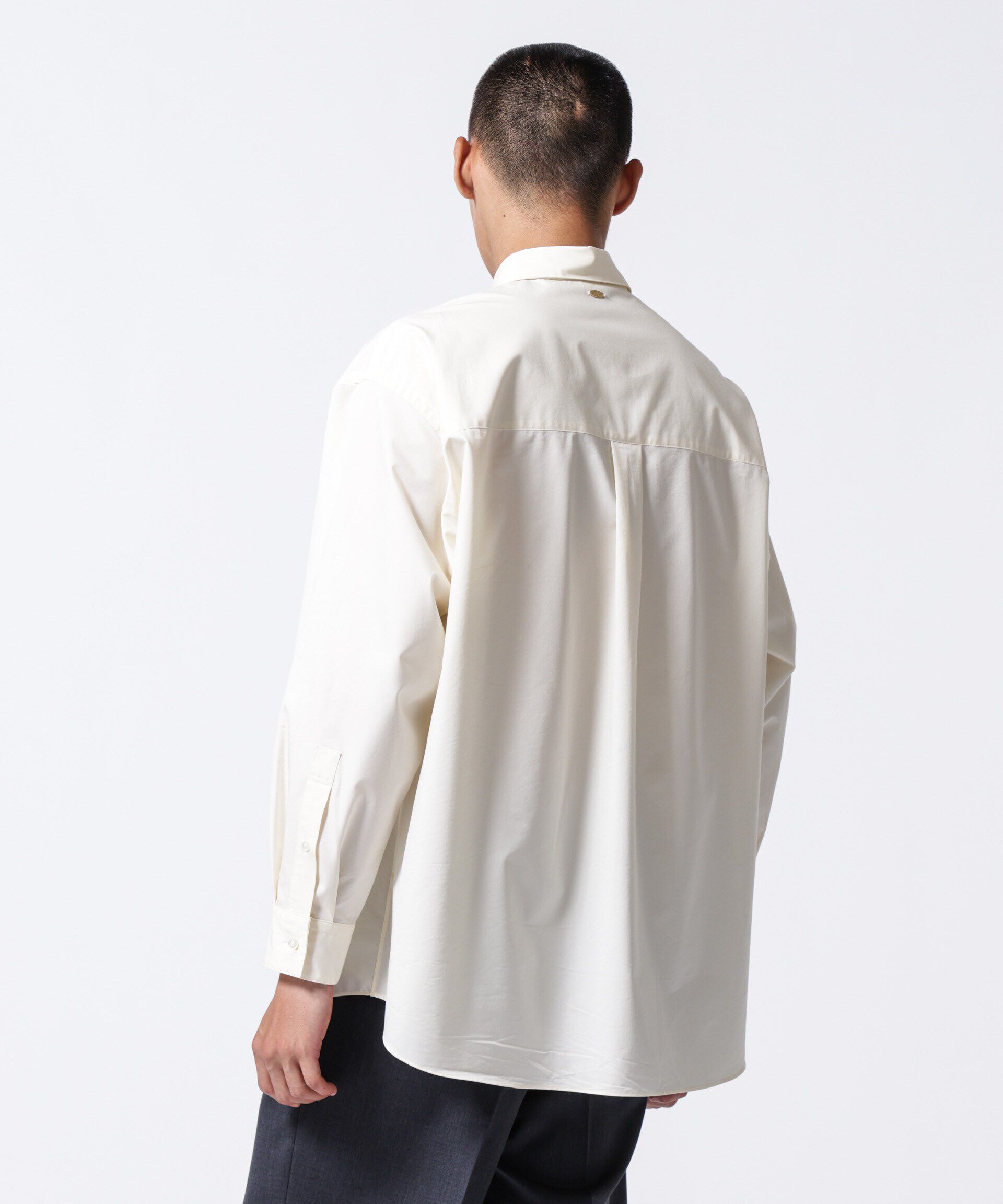 nano･universe「「ASSEMBLANC」タイニーカラーオーバーサイズシャツ」|シャツ・ブラウス|