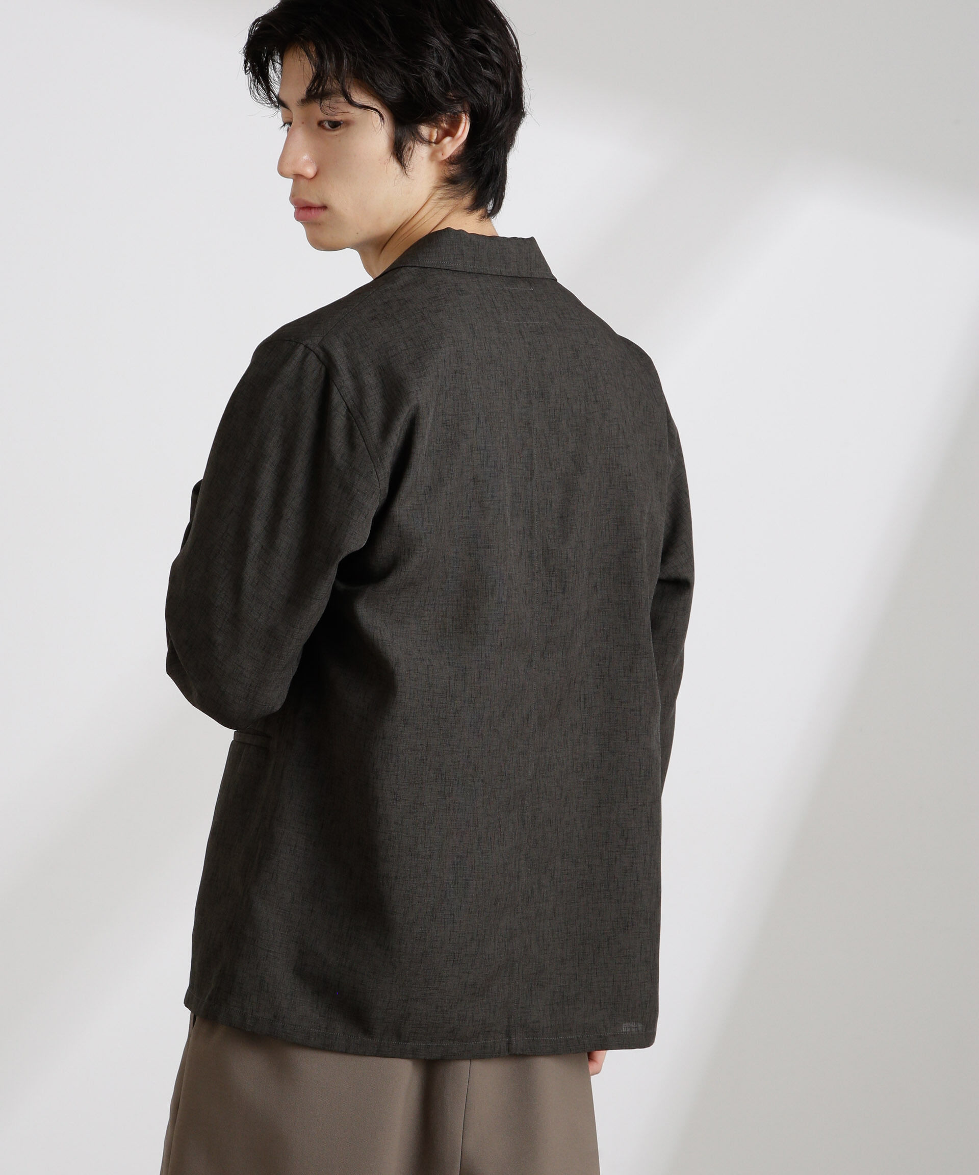 nano･universe「テックリネンライトジャケット」|テーラードジャケット|