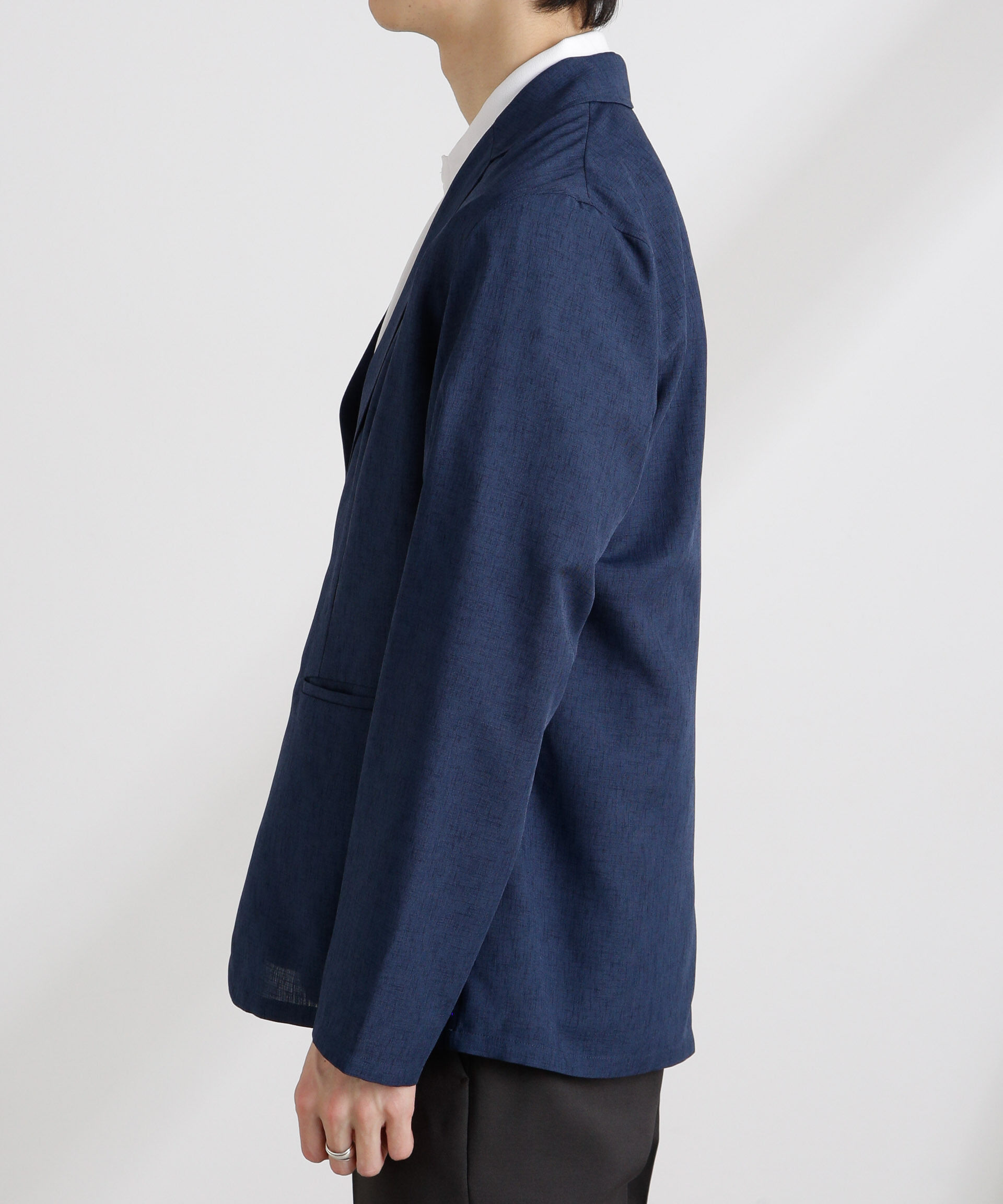 nano･universe「テックリネンライトジャケット」|テーラードジャケット|