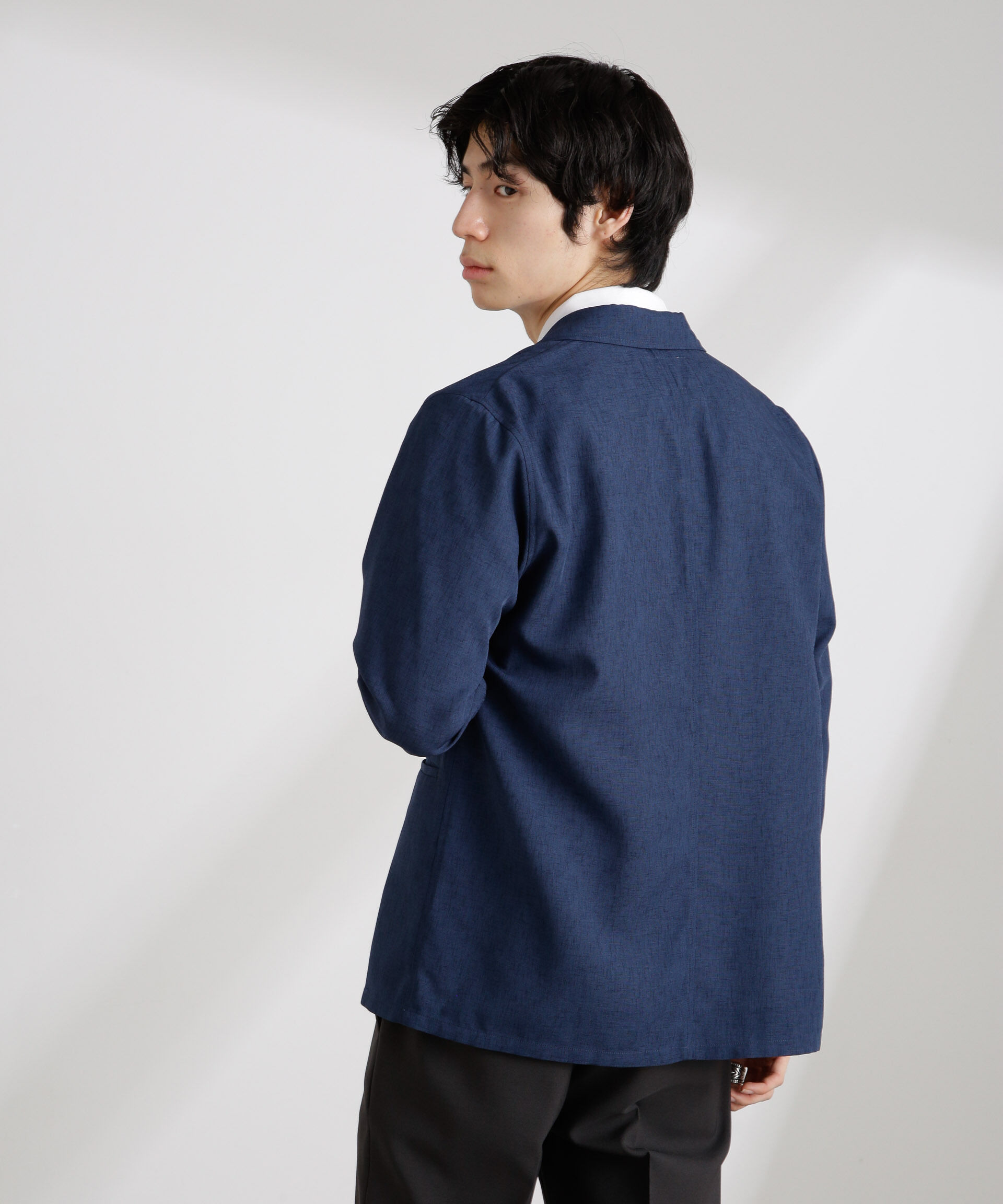 nano･universe「テックリネンライトジャケット」|テーラードジャケット|