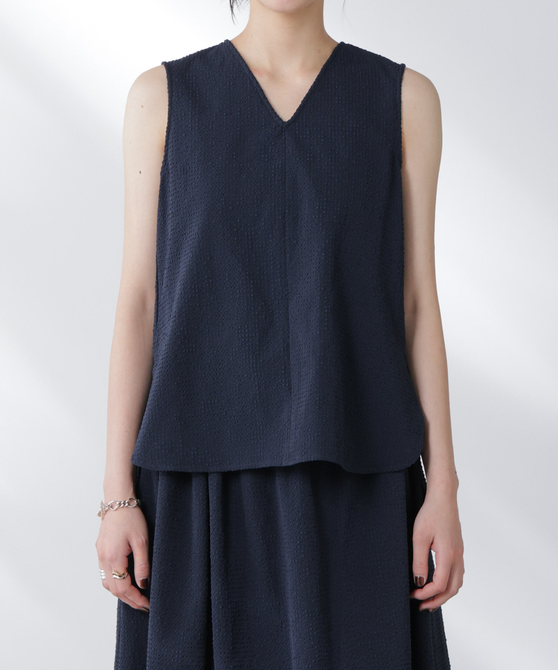 nano･universe「サッカーブラウス&times;スカートセットアップ」|ワンピース|