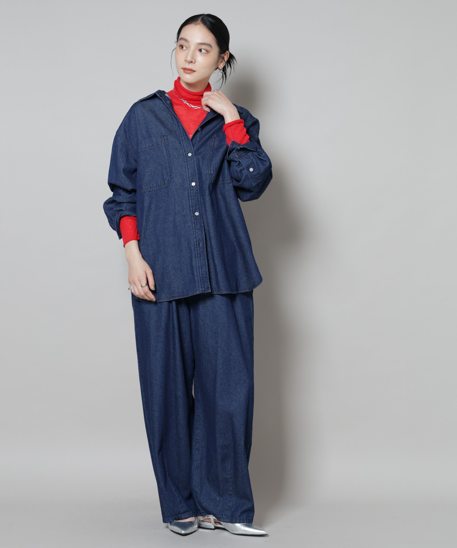 nano･universe「スイビウールタートルネックニットプルオーバー」|ニット・セーター|