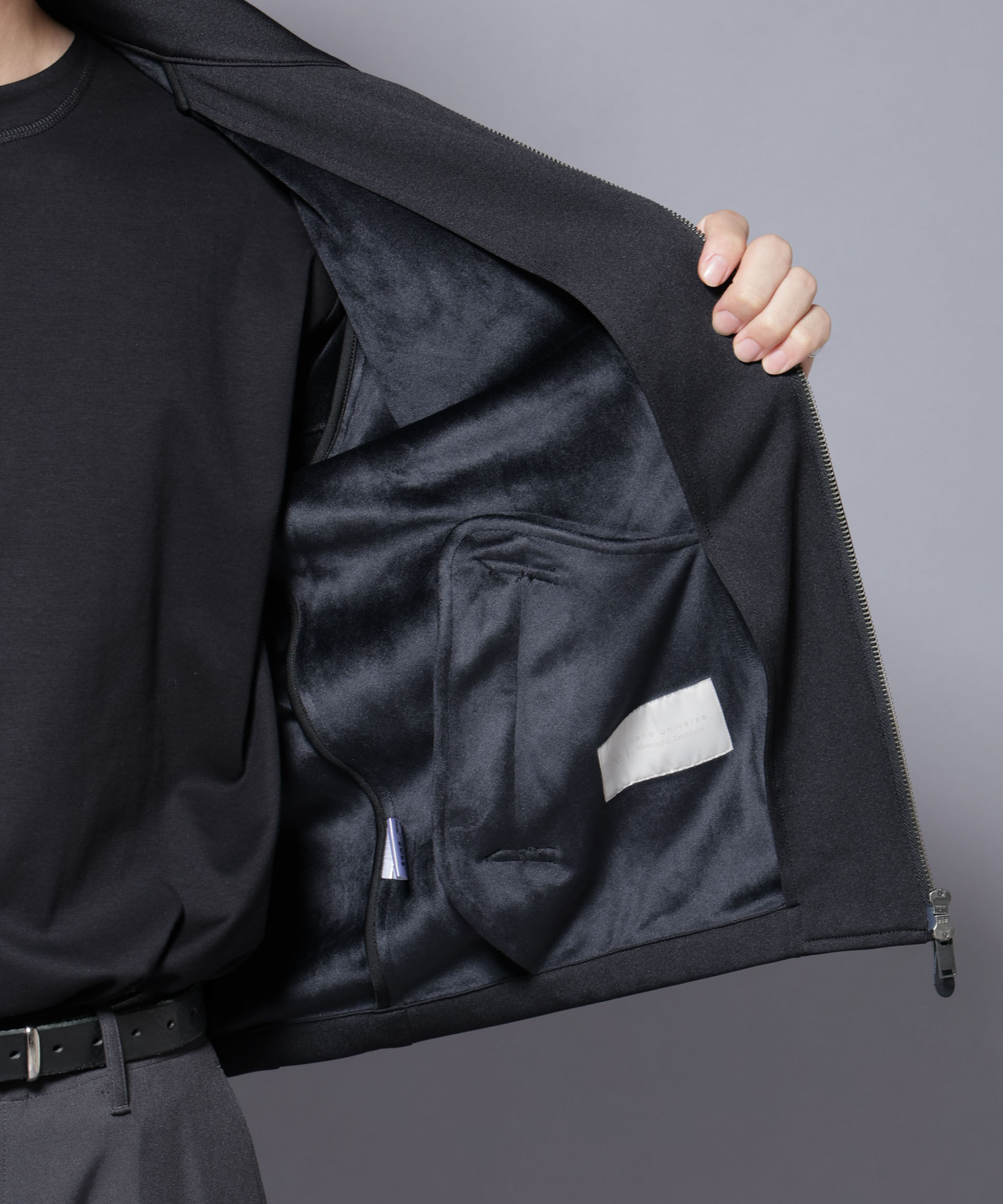 nano･universe「｢MC｣coveross(R) フリースボンディングブルゾン」|ブルゾン・スタジャン|