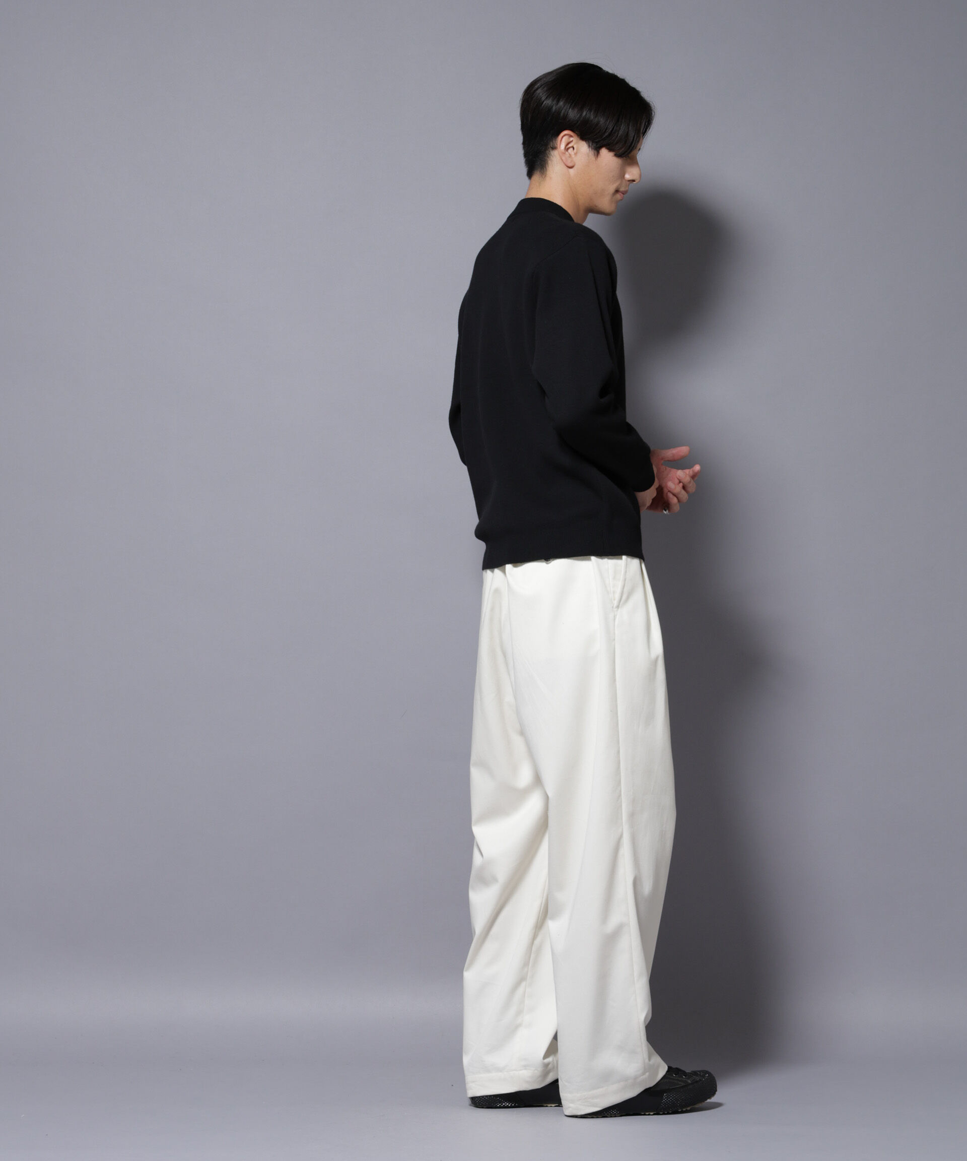 nano･universe「シルク混モックネックニット」|ニット・セーター|