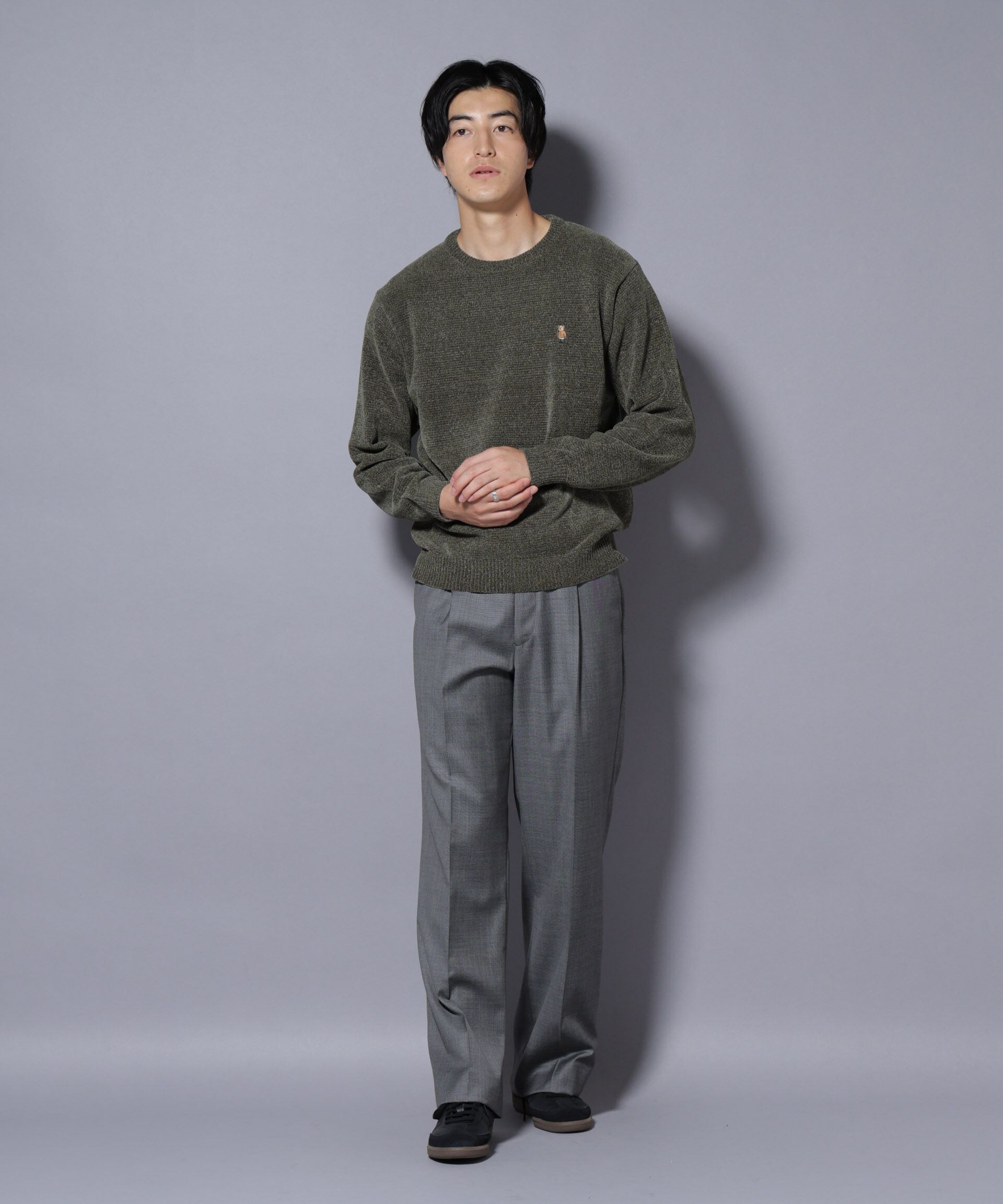 nano･universe「ナノベアモールニットクルーネック 2」|ニット・セーター|