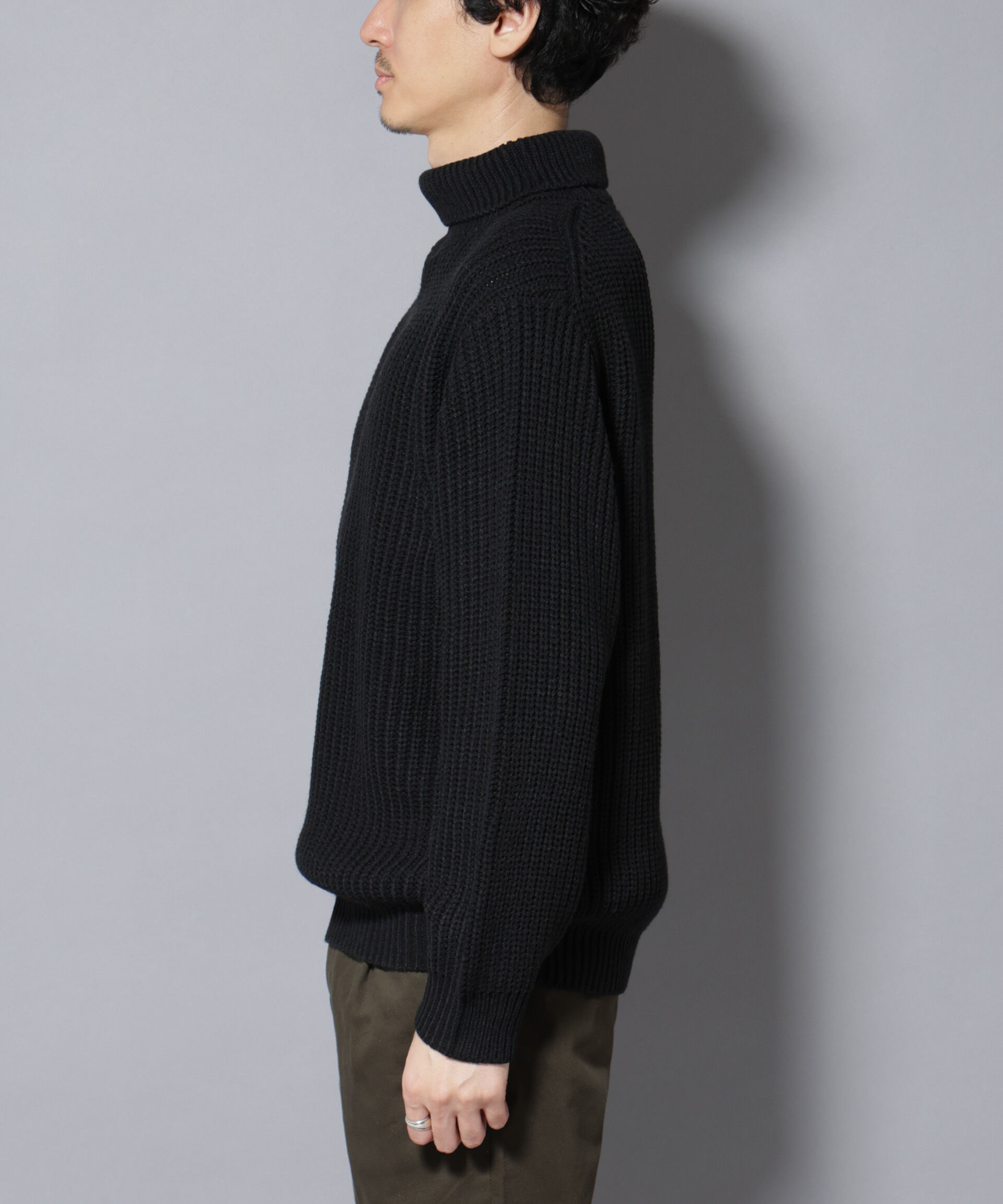 nano･universe「ローゲージタートルニット」|ニット・セーター|