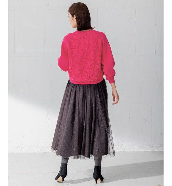 組曲「【人気商品追加分入荷！2WAY】ドットチュールリバーシブル スカート」|スカート|