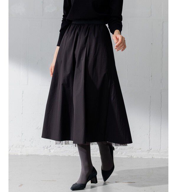 組曲「【人気商品追加分入荷！2WAY】ドットチュールリバーシブル スカート」|スカート|