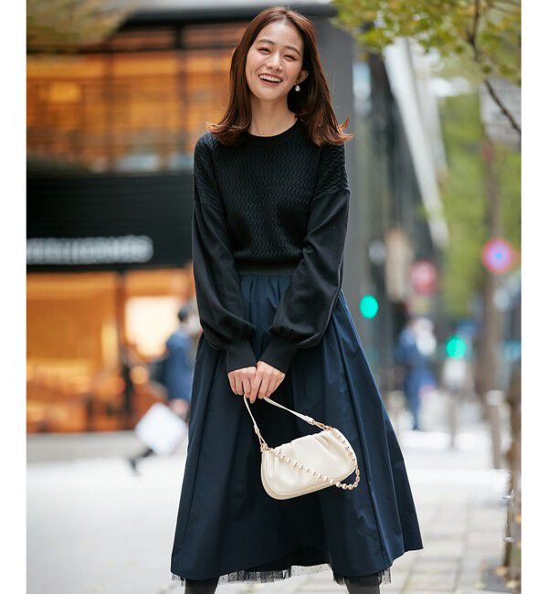 組曲「【人気商品追加分入荷！2WAY】ドットチュールリバーシブル スカート」|スカート|