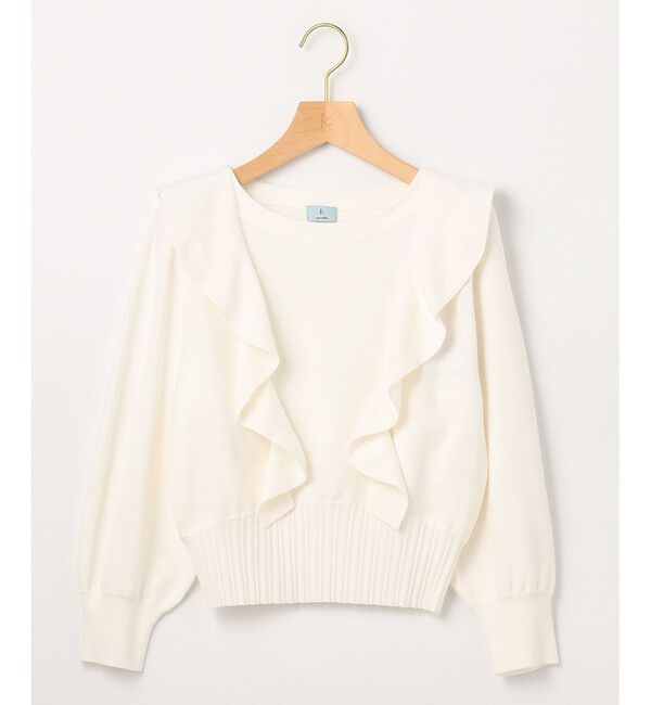 組曲「【洗える】Elenaラッフル ニット」|ニット・セーター|