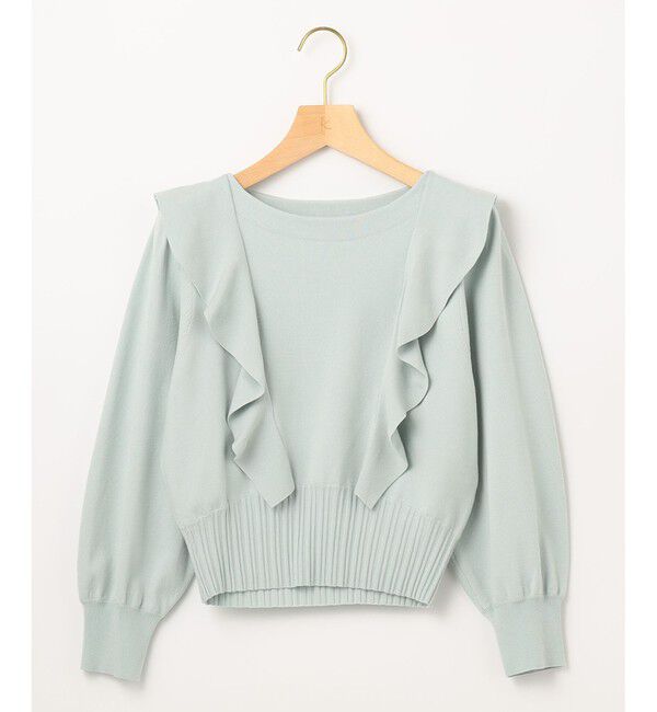 組曲「【洗える】Elenaラッフル ニット」|ニット・セーター|