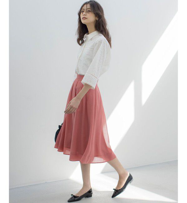 組曲「エンブロイダリーレース襟付 ブラウス」|シャツ・ブラウス|