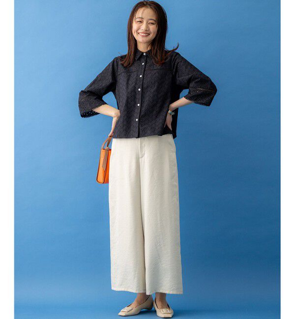 組曲「エンブロイダリーレース襟付 ブラウス」|シャツ・ブラウス|