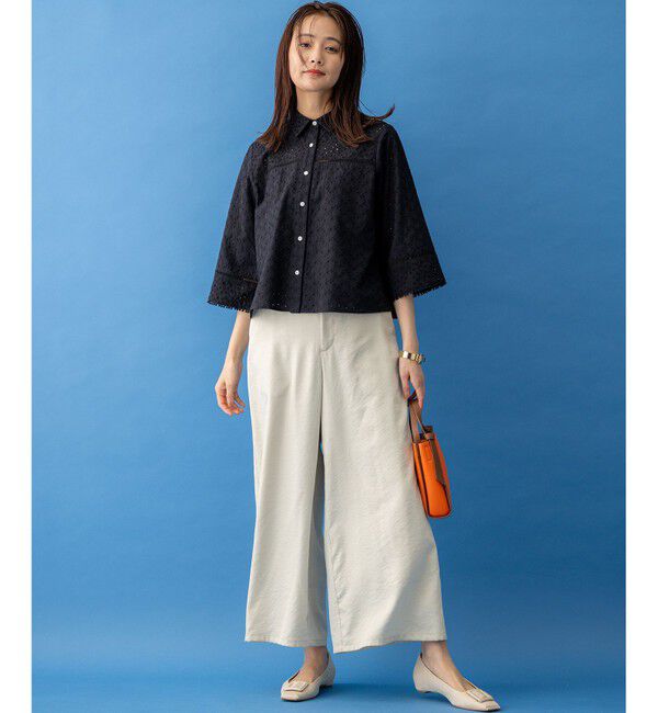 組曲「エンブロイダリーレース襟付 ブラウス」|シャツ・ブラウス|