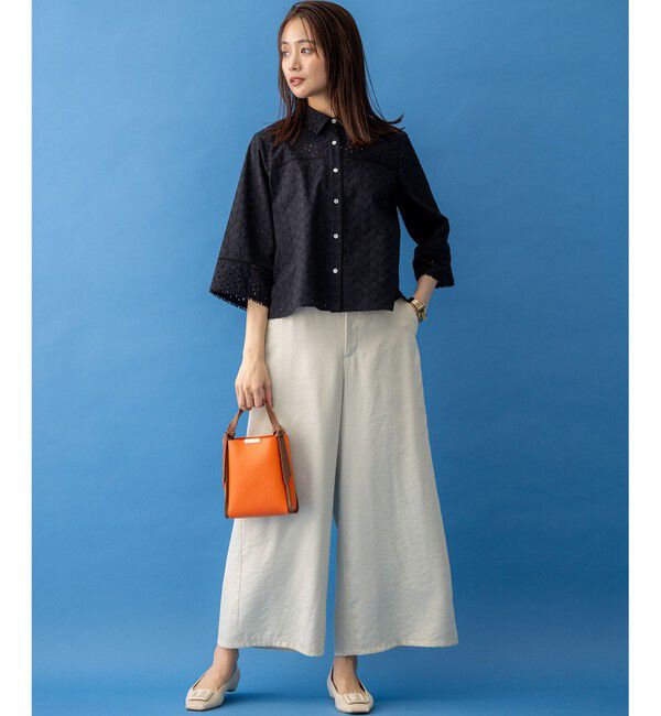 組曲「エンブロイダリーレース襟付 ブラウス」|シャツ・ブラウス|