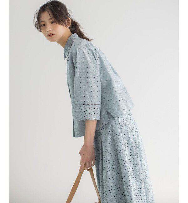 組曲「エンブロイダリーレース襟付 ブラウス」|シャツ・ブラウス|