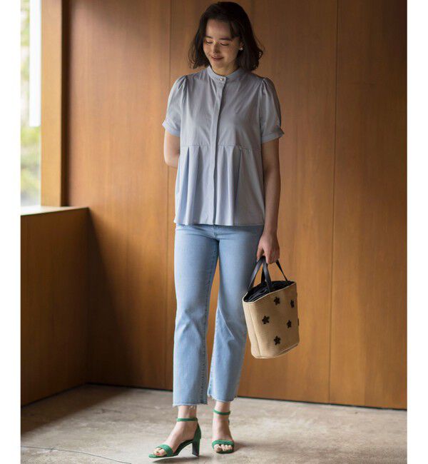 組曲「プレーティング天竺5分袖 カットソー」|Tシャツ・カットソー|