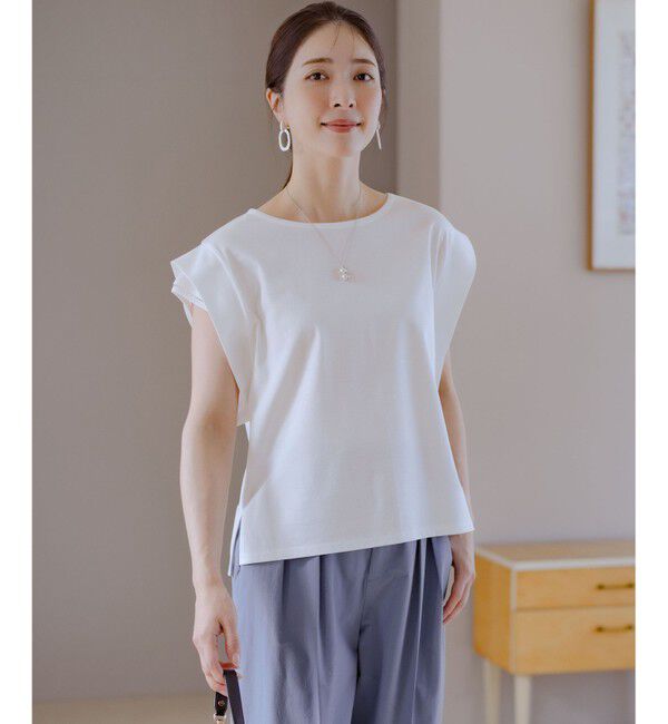 組曲「ハシゴレースフレンチスリーブ カットソー」|Tシャツ・カットソー|