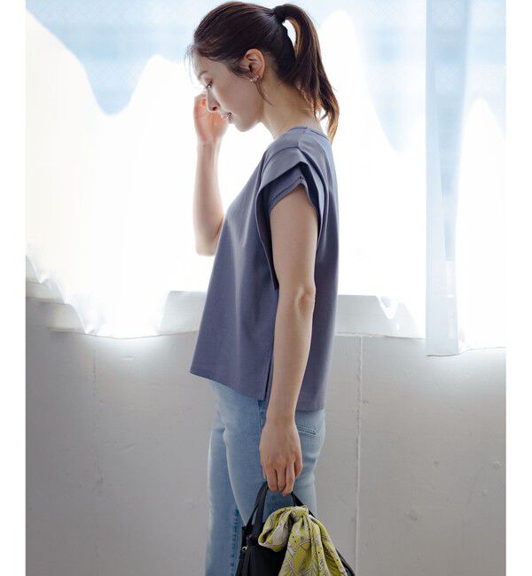 組曲「ハシゴレースフレンチスリーブ カットソー」|Tシャツ・カットソー|